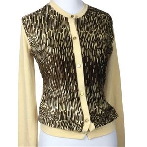 Vintage Style Cardigan 1960s Vibe Sz Small